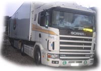 Trucks on the road